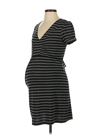 Pre-owned Liz Lange Maternity Casual Dress In Gray