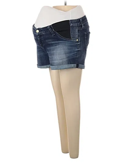 Pre-owned Liz Lange Maternity Denim Shorts In Blue