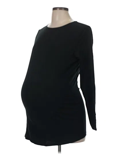 Pre-owned Liz Lange Maternity For Target 3/4 Sleeve T-shirt In Black