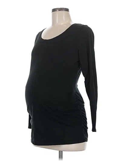 Pre-owned Liz Lange Maternity For Target 3/4 Sleeve T-shirt In Black