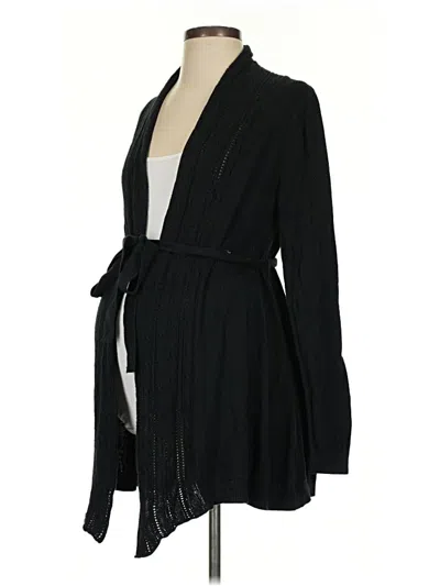 Pre-owned Liz Lange Maternity For Target Cardigan Sweater In Black