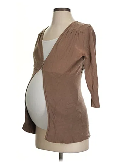 Pre-owned Liz Lange Maternity For Target Cardigan Sweater In Brown