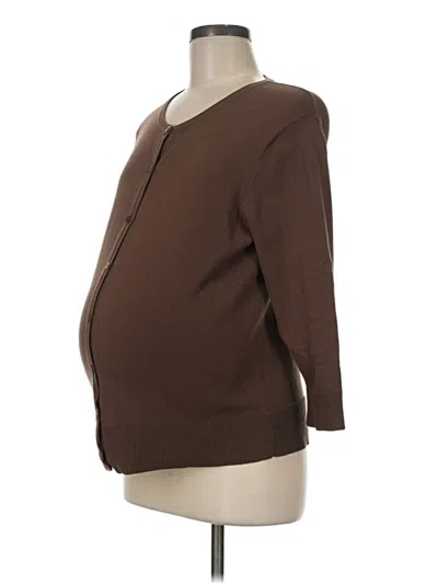 Pre-owned Liz Lange Maternity For Target Cardigan Sweater In Brown