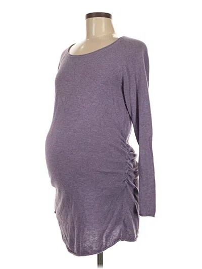 Pre-owned Liz Lange Maternity For Target Cardigan Sweater In Purple