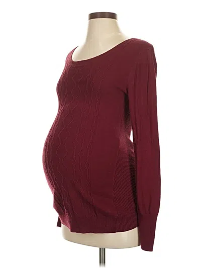 Pre-owned Liz Lange Maternity For Target Casual Dress In Burgundy