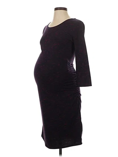 Pre-owned Liz Lange Maternity For Target Casual Dress In Burgundy