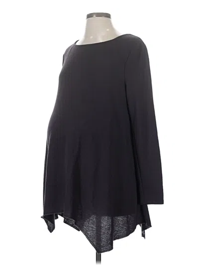 Pre-owned Liz Lange Maternity For Target Long Sleeve T-shirt In Black