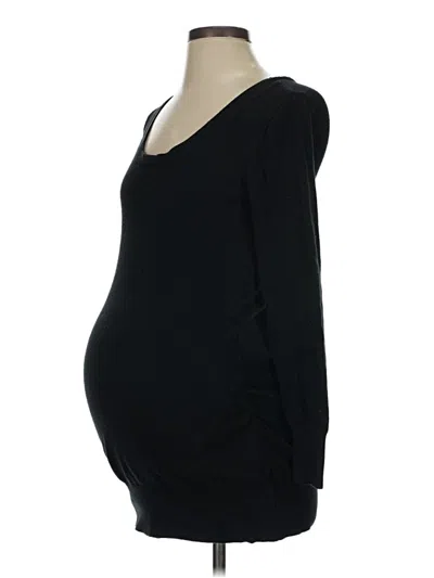 Pre-owned Liz Lange Maternity For Target Pullover Sweater In Black