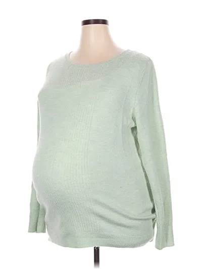 Pre-owned Liz Lange Maternity For Target Pullover Sweater In Green