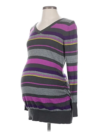 Pre-owned Liz Lange Maternity For Target Pullover Sweater In Purple