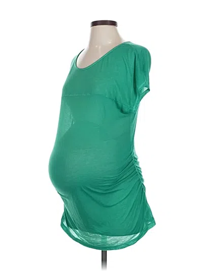 Pre-owned Liz Lange Maternity For Target Short Sleeve T-shirt In Green