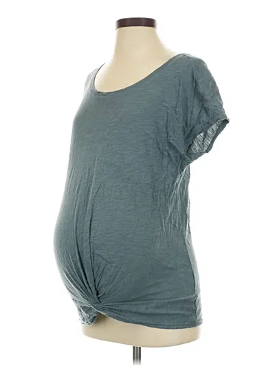 Pre-owned Liz Lange Maternity For Target Short Sleeve T-shirt In Gray
