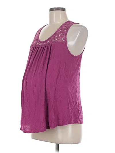 Pre-owned Liz Lange Maternity For Target Tank Top Purple Halter Neckline Tops