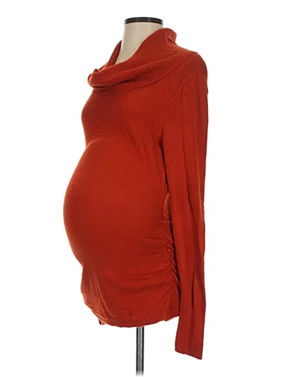 Pre-owned Liz Lange Maternity For Target Turtleneck Sweater In Red