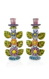 Liz Lauter One-of-a-kind; Tree Of Life Candelabras In Multi