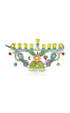 Liz Lauter Small Floral Tree Of Life Menorah In Multi