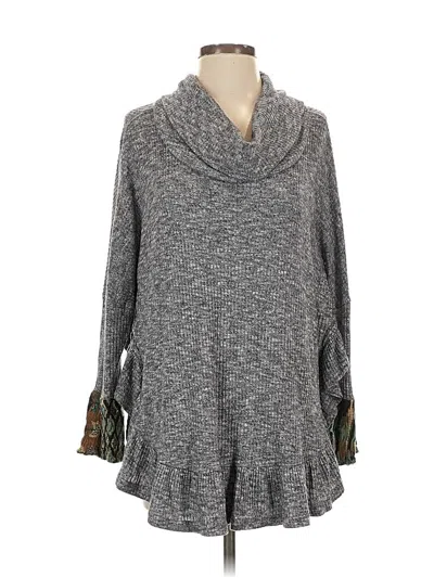 Pre-owned Liza Byrd Pullover Sweater In Gray