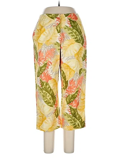 Pre-owned Lizgolf Casual Pants In Yellow