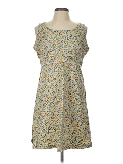 Pre-owned Lizsport Casual Dress In Yellow