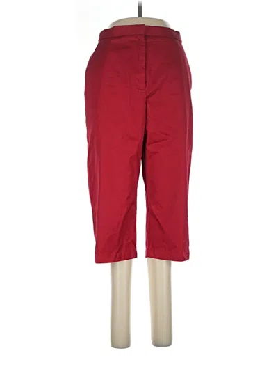 Pre-owned Lizsport Casual Pants In Red