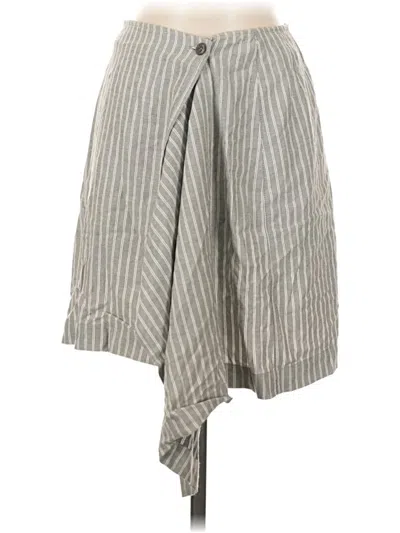 Pre-owned Lizsport Casual Skirt In Gray