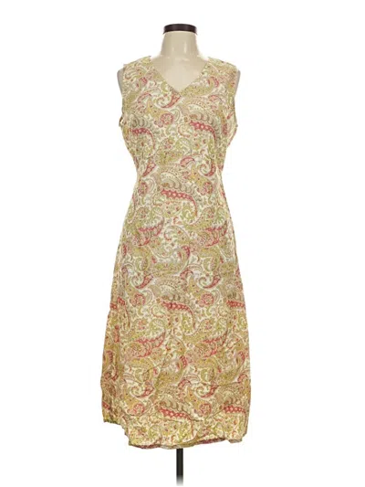 Pre-owned Lizsport Cocktail Dress In Gold