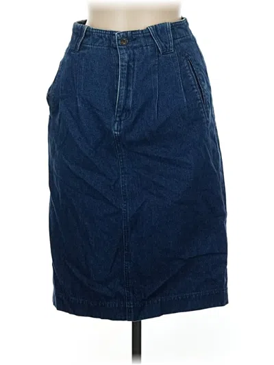 Pre-owned Lizsport Denim Skirt In Blue