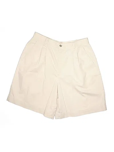 Pre-owned Lizsport Khaki Shorts In Ivory