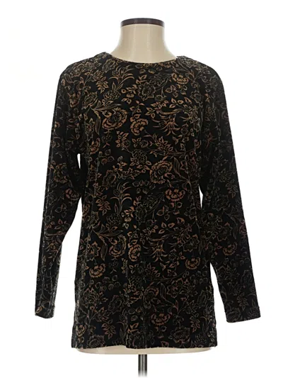 Pre-owned Lizsport Pullover Sweater In Black