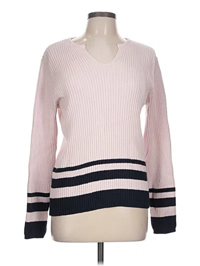Pre-owned Lizsport Pullover Sweater In Pink