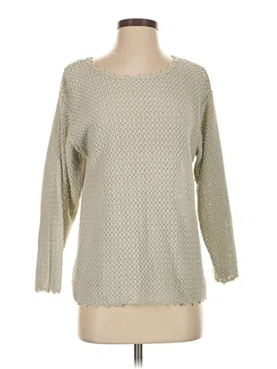 Pre-owned Lizsport Pullover Sweater In Tan