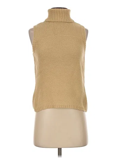 Pre-owned Lizsport Sweater Vest In Tan