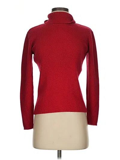Pre-owned Lizsport Turtleneck Sweater In Red