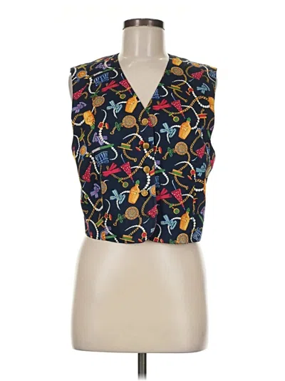 Pre-owned Lizsport Vest In Blue