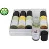Lizush Cbd Essential Oils Roll-on Set With Crystals In Multi