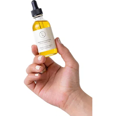 Lizush Cbd Natural Body Oil With Cbd, Grapefruit Moisturizing Body Oil