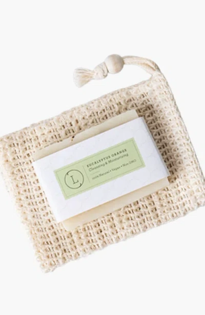 Lizush Eucalyptus Natural Handmade Soap Bar In Eucalyptus Green