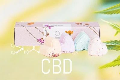 Lizush Heart Bath Bombs With Cbd In Multi