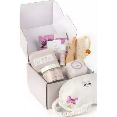 Lizush Lavender Bath & Body Set, Natural Skincare Appreciation Gift Box