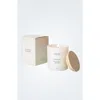 Lizush Lemon Scented Candle Glass Jar In White
