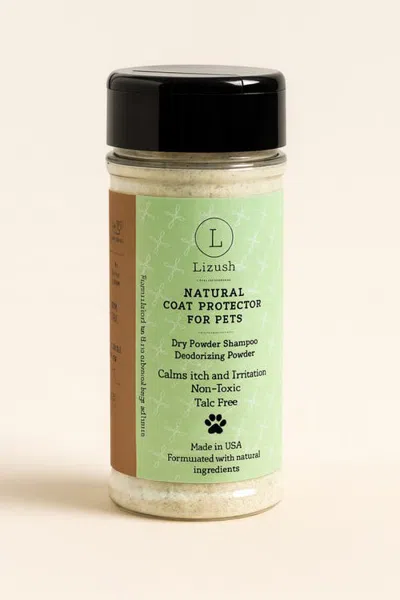 Lizush Natural Pet Coat Protector Powder In White