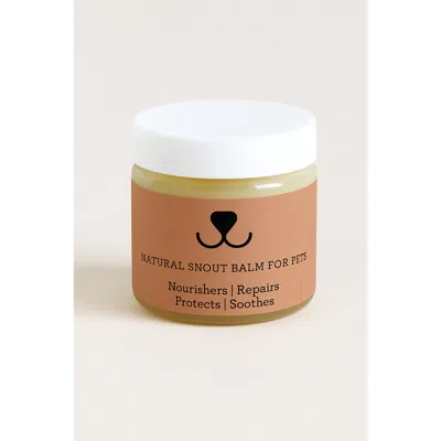 Lizush Natural Pet Snout Balm In White With Pastel Labels