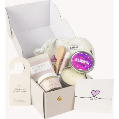 Lizush Thank You Gift Box, Natural Bath & Body Gift Set