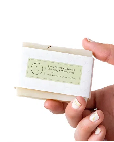 Lizush Unisex 4oz 2x Eucalyptus Natural Handmade Soap Bar In White