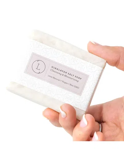 Lizush Unisex 4oz 2x Himalayan Salt Soap Bar In White