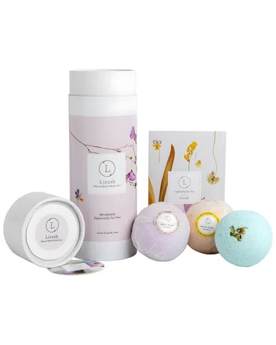 Lizush Unisex Bath Bombs Spa Gift Set In Transparent