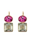 Lizzie Fortunato 14k Yellow Gold Duo Topaz And Amethyst Earrings In Multi