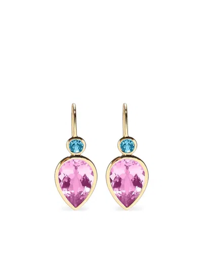 Lizzie Fortunato 14k Yellow Gold Hera Topaz Earrings