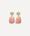 Lizzie Fortunato 24ct Gold-plated Rosado Drop Earrings