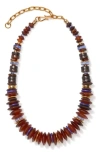 Lizzie Fortunato Amaranth Necklace In Brown